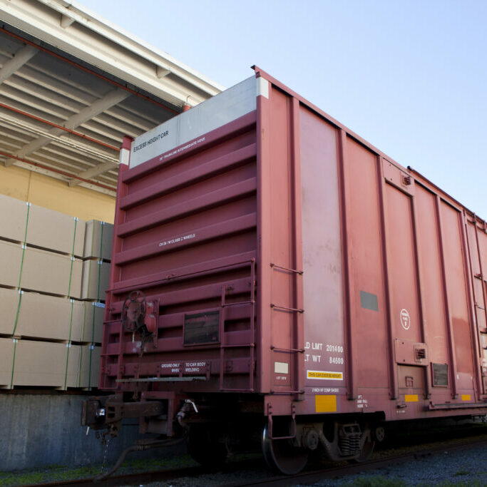 Industrial railway carriage transporting